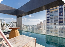 Piscina no Rooftop