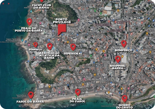 Mapa da localização