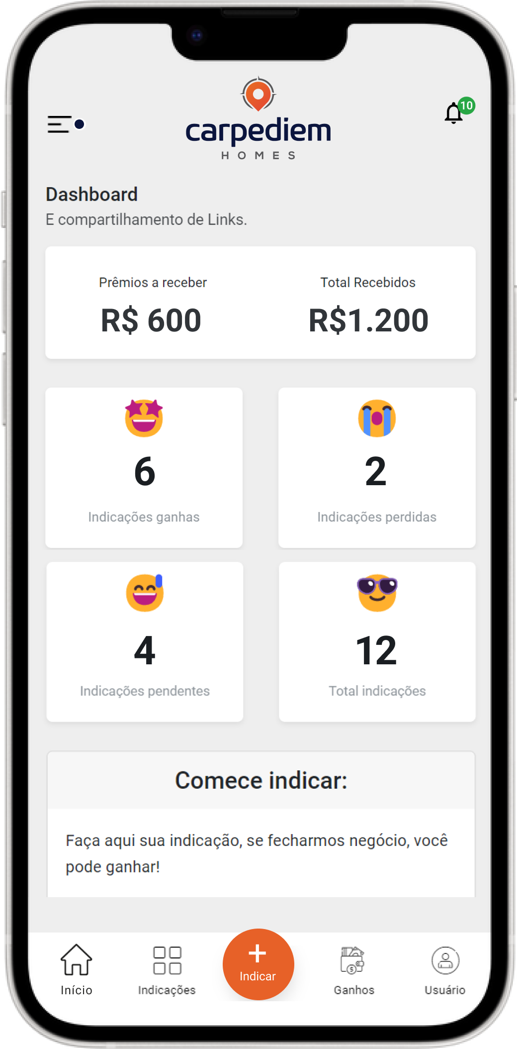 App Carpediem Indica+